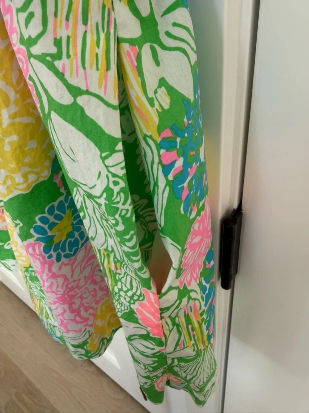 Lilly Pulitzer Pastel Floral Crochet-Yoke Dress - Picture 4 of 10